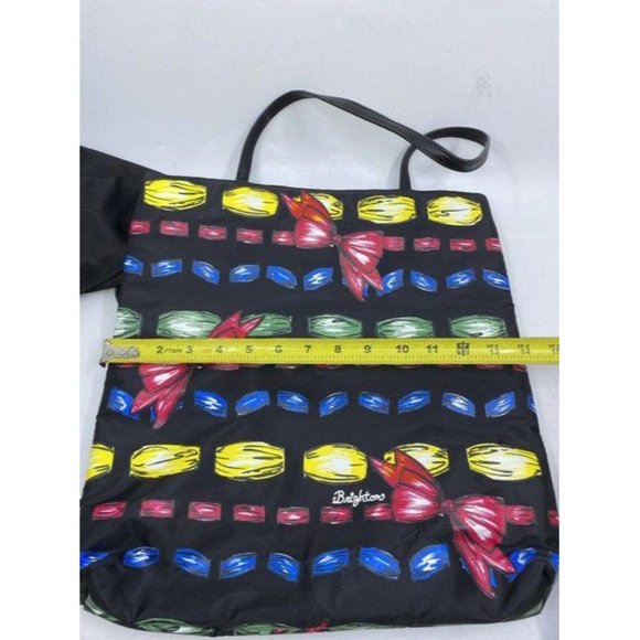 brighton bag black with multicolor nylon tote - Picture 3 of 8